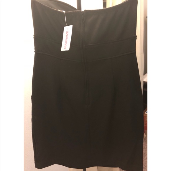 Max Rave | Dresses | Maxrave Black Little Tube Top Dress Size S | Poshmark
